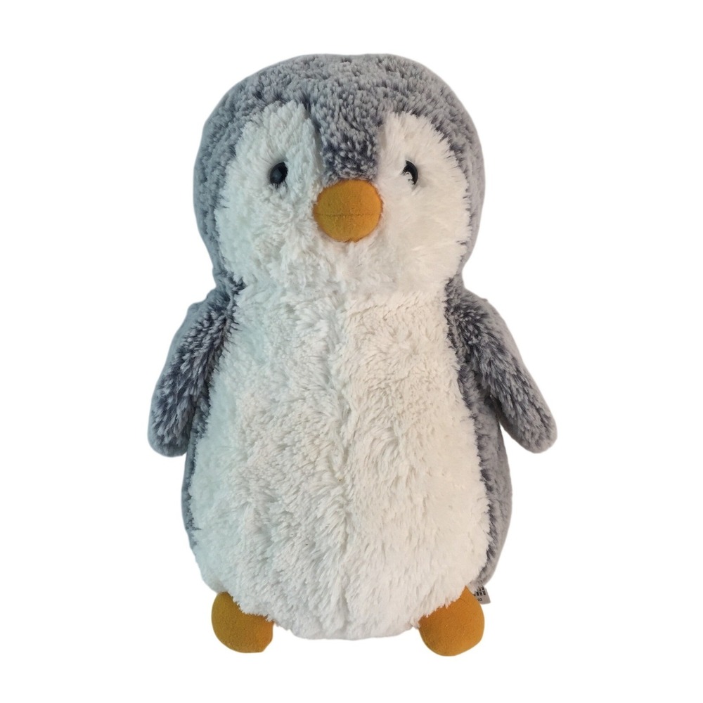 Aurora Destination Nation Penguin Plush 12" Grey White Soft Stuffed Animal 2022